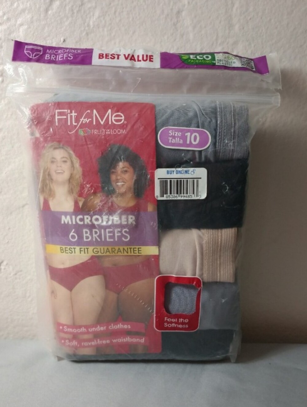 Fruit Of The Loom Women's Plus Size Microfiber Brief Underwear